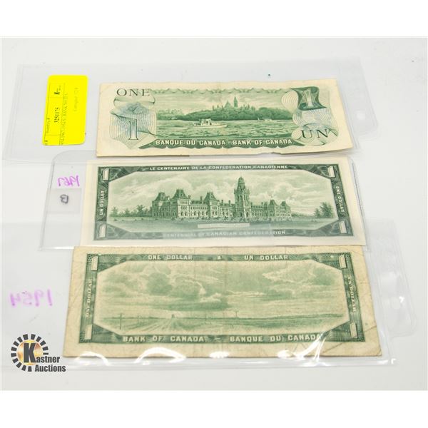 1954-1967-1954 $1 BANK NOTES
