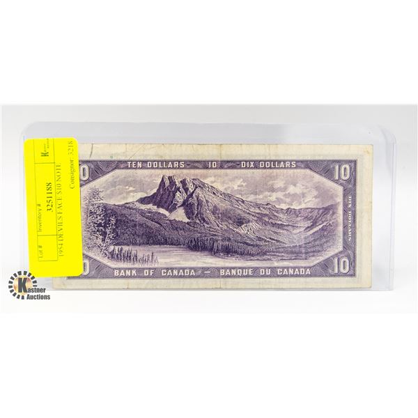 1954 DEVILS FACE $10 NOTE