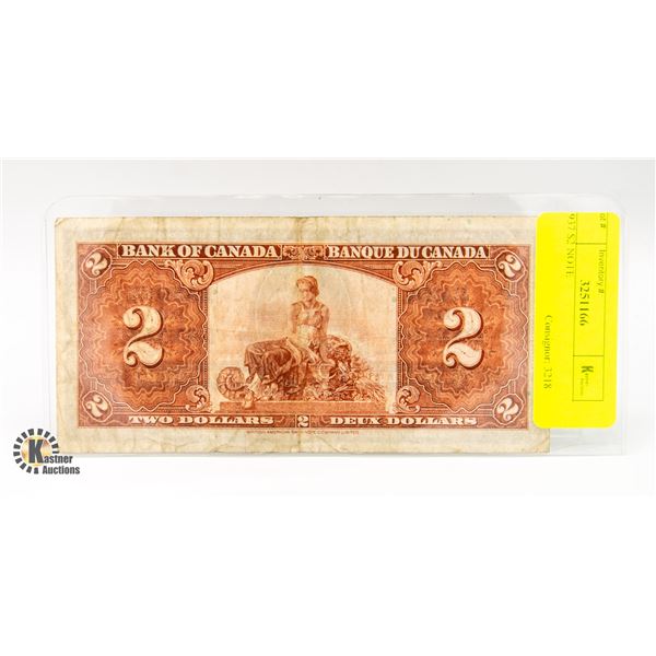 1937 $2 NOTE