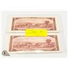 Image 2 : TWO 1954 $2 NOTES