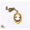 Image 1 : VINTAGE CAMEO PENDANT W CHAIN
