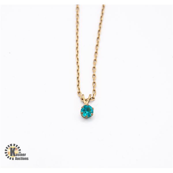 10K GOLD CHAIN WITH PENDANT