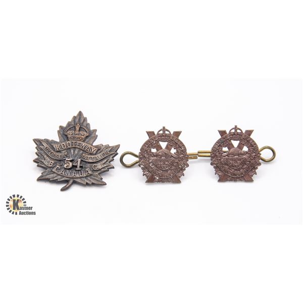 WW1 CANADIAN KOOTENAY REGIMENTAL