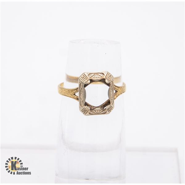 10K GOLD RING NO STONE