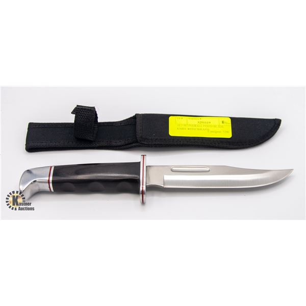 10.5 IN OVERALL FIXED BLADE KNIFE WITH SHEATH