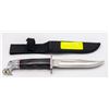 Image 1 : 10.5 IN OVERALL FIXED BLADE KNIFE WITH SHEATH