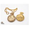 Image 1 : TWO POCKET WATCHES - DEER & DOG (NEEDS BATTERIES)