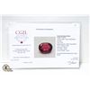 Image 2 : 2.56CTS NATURAL RED RUBY LOOSE GEMSTONE COA $1024