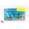Image 1 : SET OF NORTH AMERICAN WILDLIFE COINS IN CASE