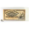 Image 2 : 1900 DOMINION OF CANADIAN 25 CENT NOTE