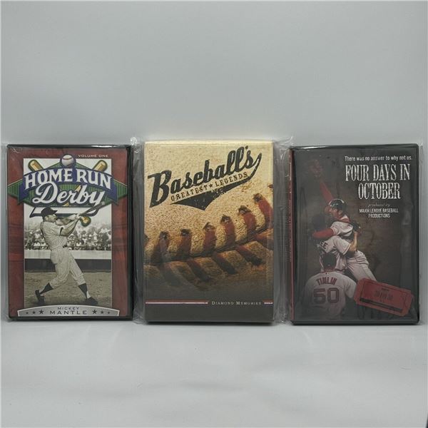 CERTIFIED REFURBISHED DVD'S BASEBALL LOT OF 3 DVDS