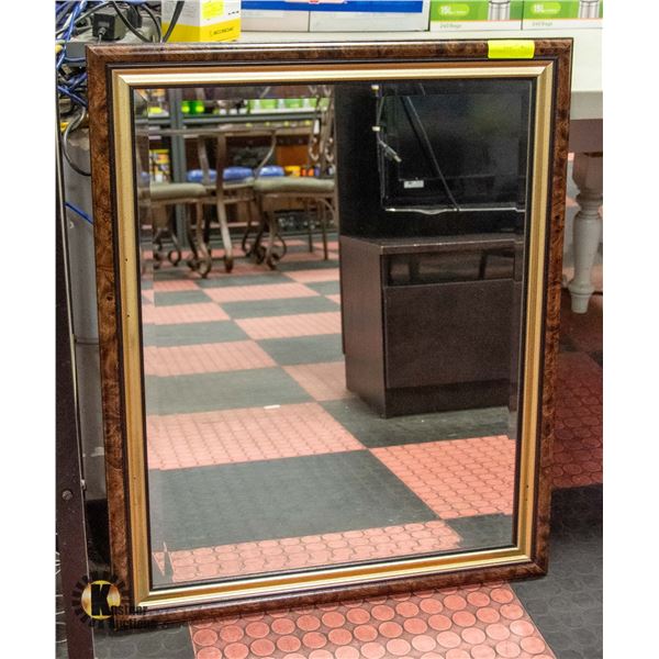 FRAMED MIRROR 26"X 32"