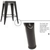 Image 6 : SET OF 4 NEW METAL STACKABLE BAR STOOLS