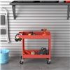 Image 1 : AMAZON BASICS STEEL 2-SHELF MULTIPURPOSE CART