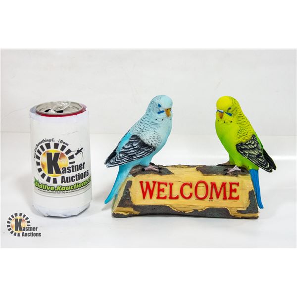 RED BARREL STUDIO "WELCOME" SIGN 2 PARROTS ON LO