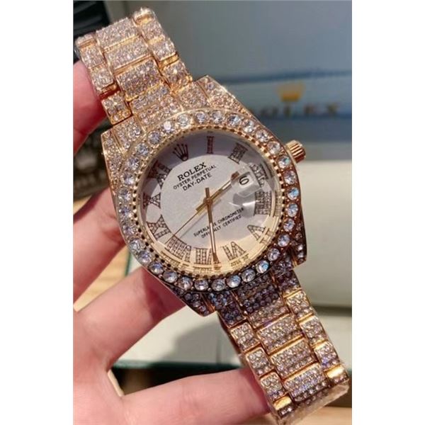 NEW REPLICA ROLEX "DAY-DATE" QUARTZ WATCH