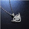 Image 2 : 1 CT GRA CERTIFIED MOISSANITE 925 SILVER NECKLACE