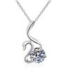 Image 1 : 1 CT GRA CERTIFIED MOISSANITE 925 SILVER NECKLACE
