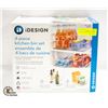 Image 1 : NEW IDESIGN KITCHEN BIN 4 PC SET