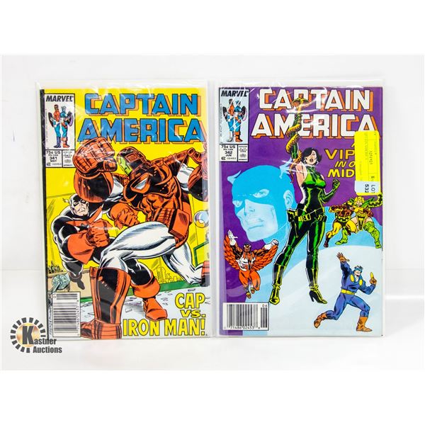 2 CAPTAIN AMERICA COMICS