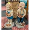 Image 1 : PAIR OF HEAVY GARDEN/YARD DECOR PIECES