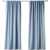 Image 1 : NEW AMAZON BASICS BLACKOUT WINDOW CURTAIN BLK