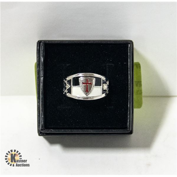 NEW MENS KNIGHTS TEMPLAR RING SIZE 11