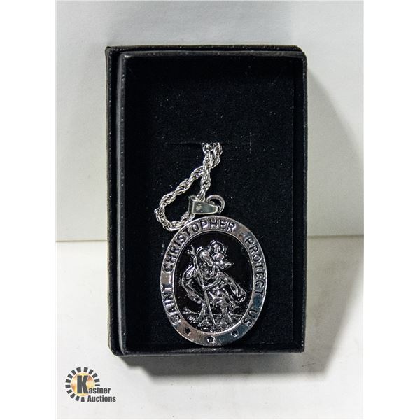 SAINT CHRISTOPHER MEDAL WITH CHAIN