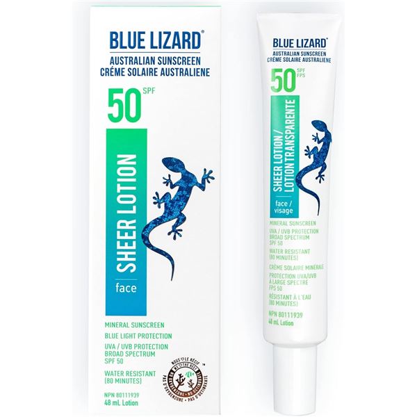 BRAND NEW 48ML BLUE LIZARD 50 SPF SUNSCREEN