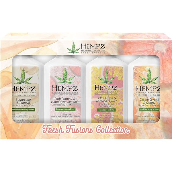 BRAND NEW 4 X 66ML HEMPZ FRESH FUSIONS COLLECTION