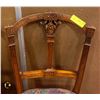 Image 2 : PAIR OF WOODEN CARVED ORNATE CHAIRS