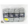 Image 1 : NEW EVERBEST GREY SOCK COTTON 12 PAIRS SZ 10-13