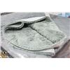 Image 1 : NEW XL GREY ROUND RUG PLUSH WASHABLE