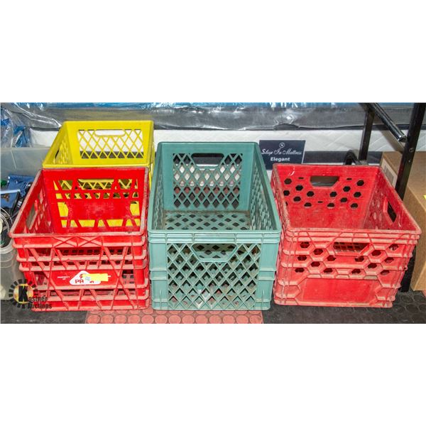 LOT OF 4 STORAGE CRATES