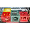 Image 1 : LOT OF 4 STORAGE CRATES