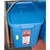 Image 1 : NEW RUBBERMAID 68 LITRE ROUGHNECK TOTE W/LID