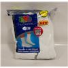 Image 1 : WHITE CREW SOCKS 12-16 SIZE 6-PACK FRUIT OF