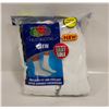 Image 1 : WHITE CREW SOCKS 12-16 SIZE 6-PACK FRUIT OF