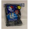 Image 1 : BLACK CREW SOCKS 12-16 SIZE 6-PACK FRUIT OF