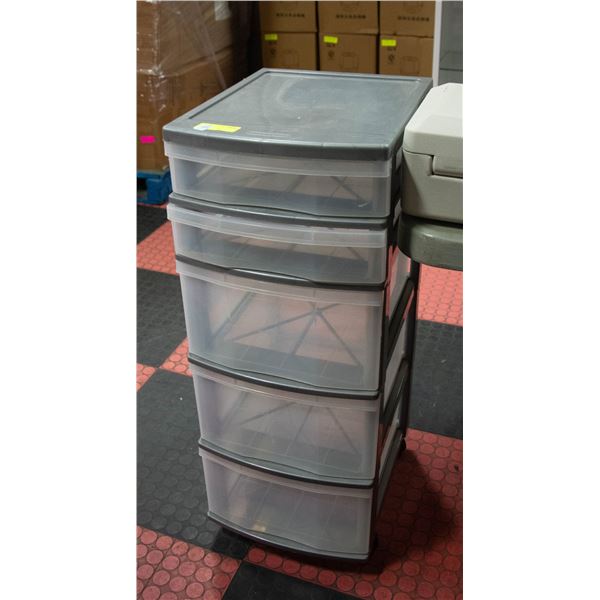 5 DRAWER ORGANIZER ON WHEELS