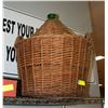 WICKER EXTRA LARGE WINE BOTTLE JUG
