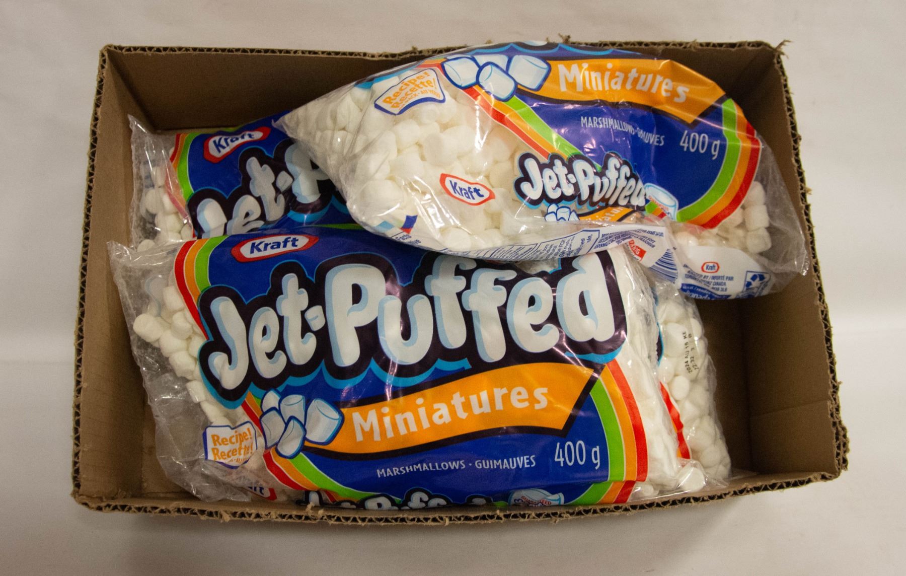 Jet Puffed KRAFT JET PUFF MINI MARSHMALLOWS 4 BAGS BB 8/2024