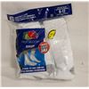 Image 1 : WHITE CREW SOCKS 6-12 SIZE 6-PACK FRUIT OF