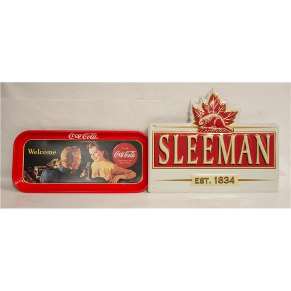 2 COLLECTOR METAL WALL SIGNS