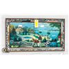 Image 1 : MID CENTURY ITALIAN LAKE SCENE GLASS &