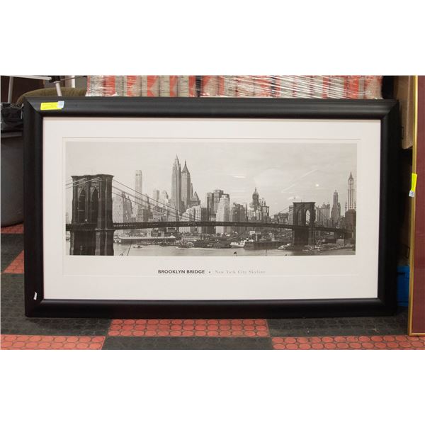 FRAMED BROOKLYN BRIDGE PRINT