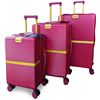 Image 1 : BRAND NEW TOORIST 3PCS HARDSHELL LUGGAGE SET-RED