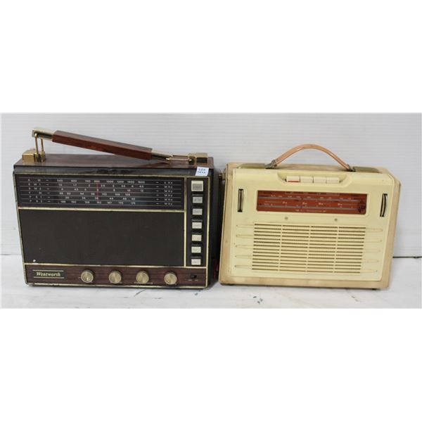 LOT OF 2 VINTAGE RADIOS