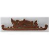 Image 1 : WOODEN DRAGON CARVED WALL WINDOW DECOR