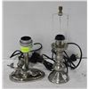 Image 1 : NEW PEWTER CHERUB TABLE LAMP & PEWTER LAMP